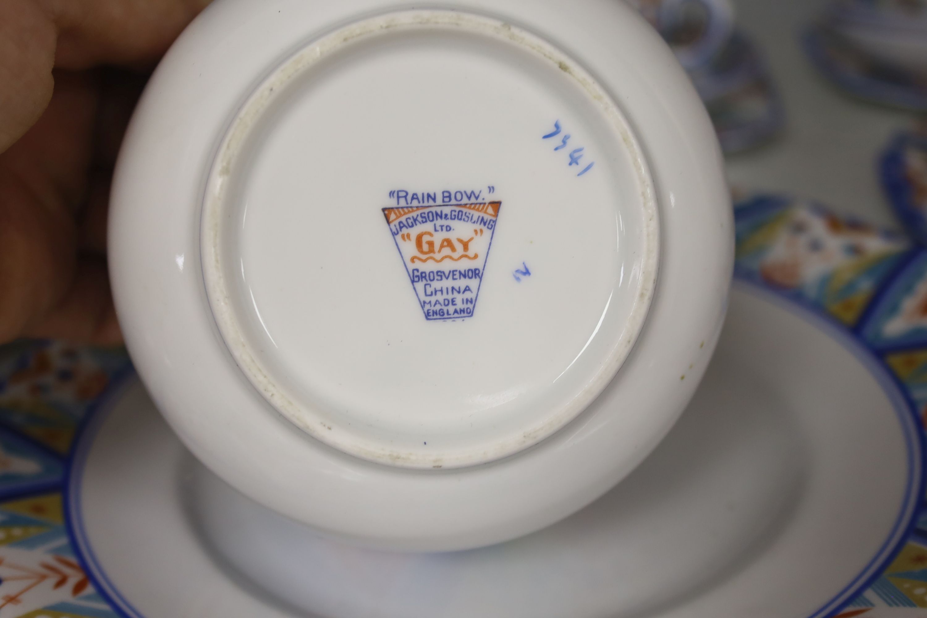 An Art Deco 'Gay' Grosvenor china 